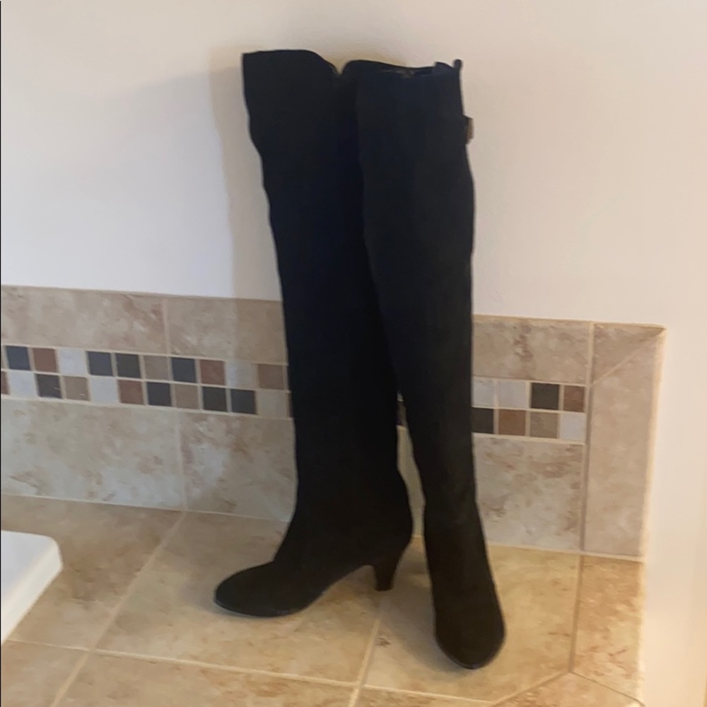 Black suede boots Dolce Vita